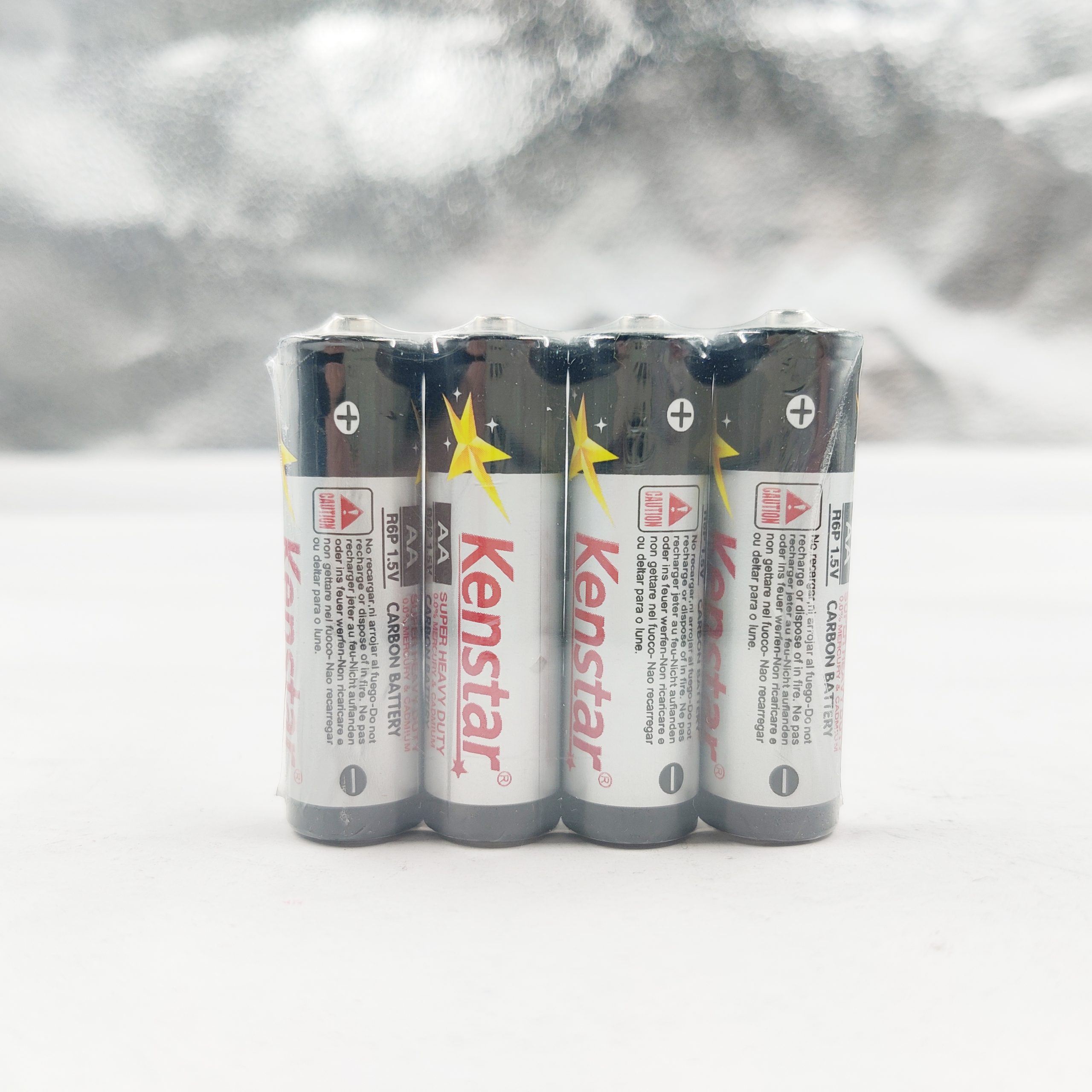 R6 carbon zinc battery shrink packaging example